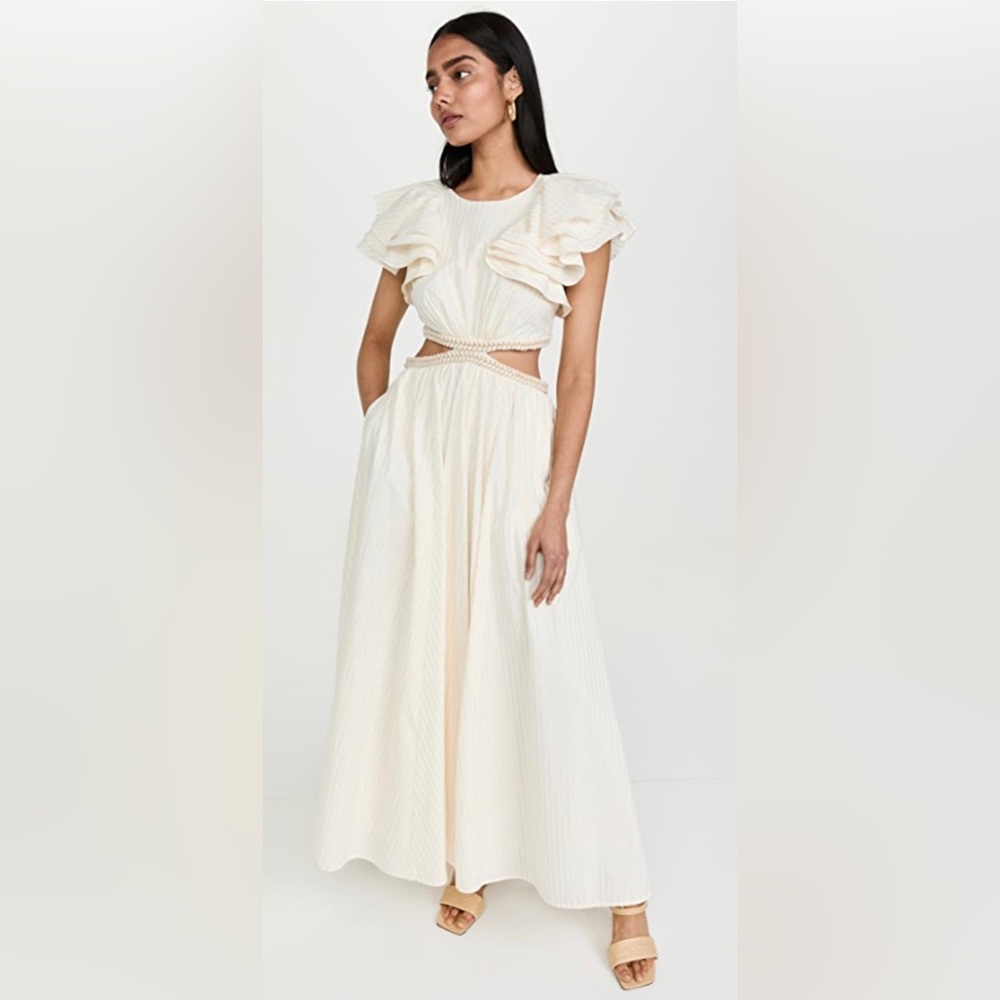 Zimmerman Anneke Cut Out Ruffle Dress . Size 0